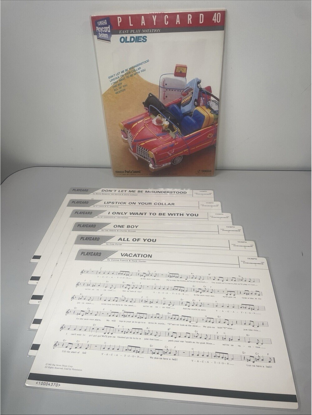 RARE Yamaha PlayCard 40 Oldies Vintage PortaSound Keyboard Card Japan